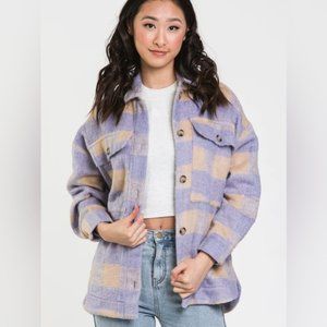 Harlow June Shacket Wool blend Shirt jacket NEW with TAGS women size medium